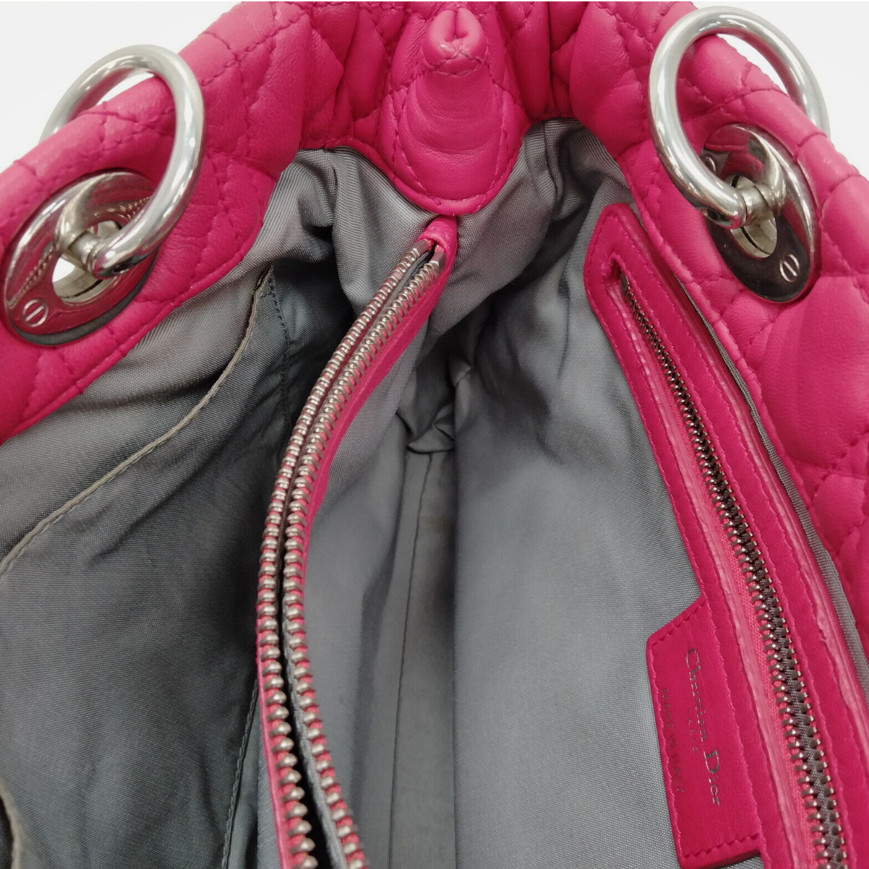 CHRISTIAN DIOR Hand Bag Lady Cannage