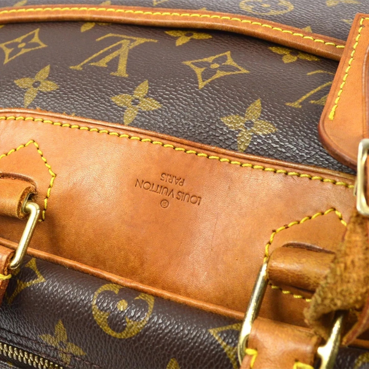 LOUIS VUITTON Deauville Bowling Vanity Handbag Vintage