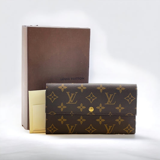 LOUIS VUITTON Monogram Portefeuille Sarah Long Wallet