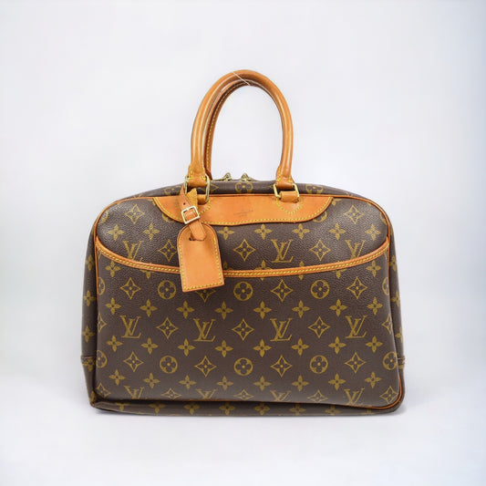 LOUIS VUITTON Deauville Bowling Vanity Handbag Vintage