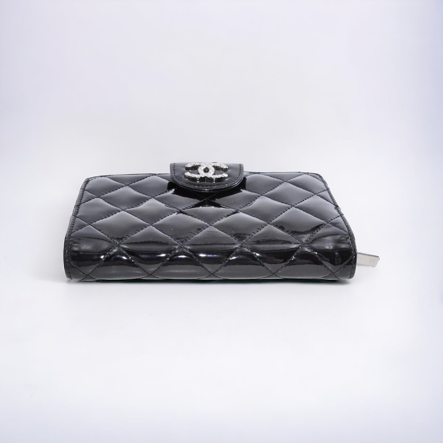 COCO CHANEL  Matelasse Shiny Mark Bi-Fold Wallet
