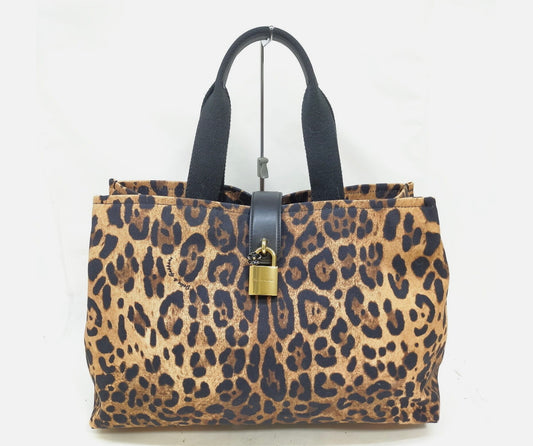 DOLCE & GABBANA Leopard Print Hand Bag