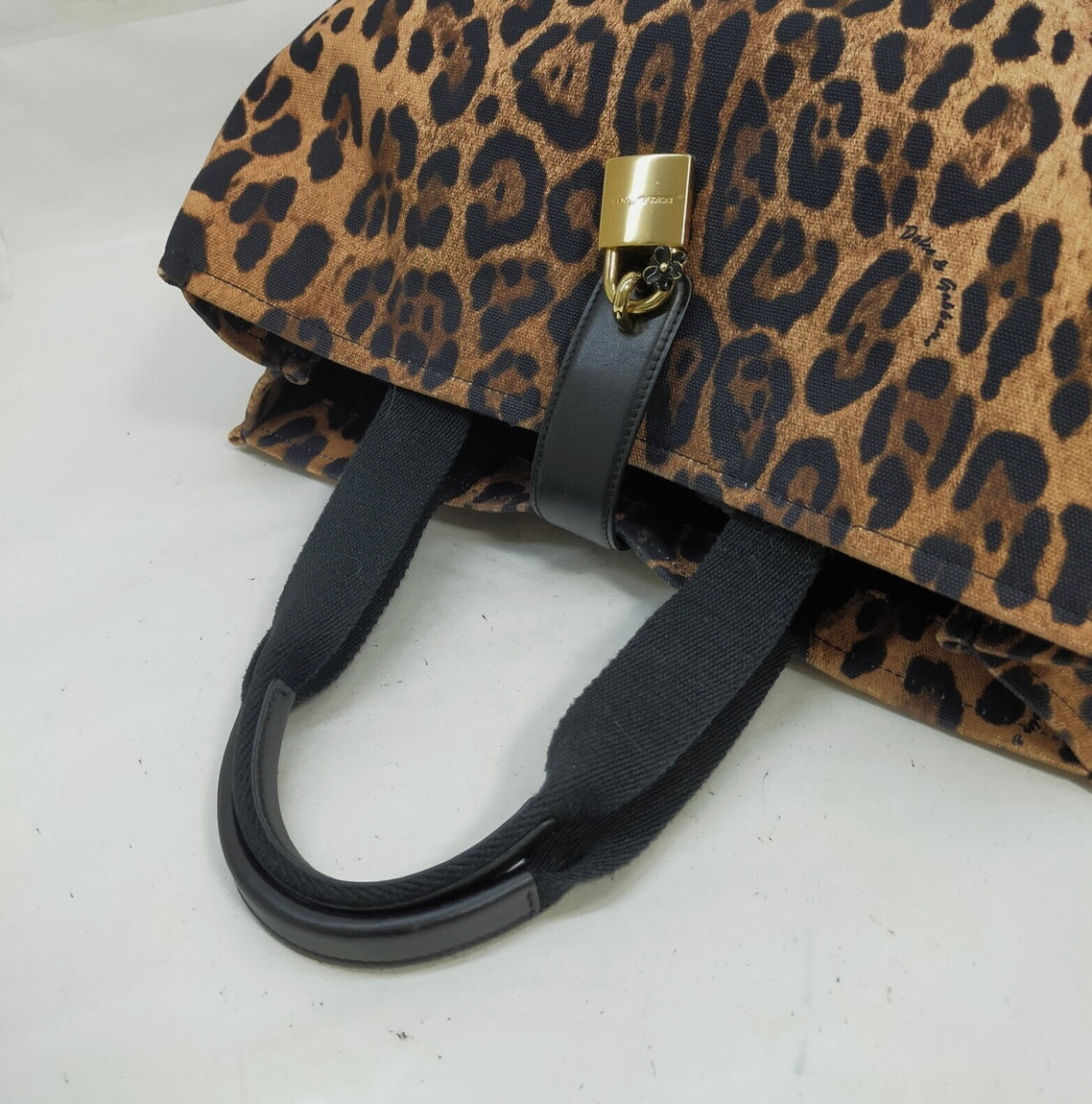 DOLCE & GABBANA Leopard Print Hand Bag