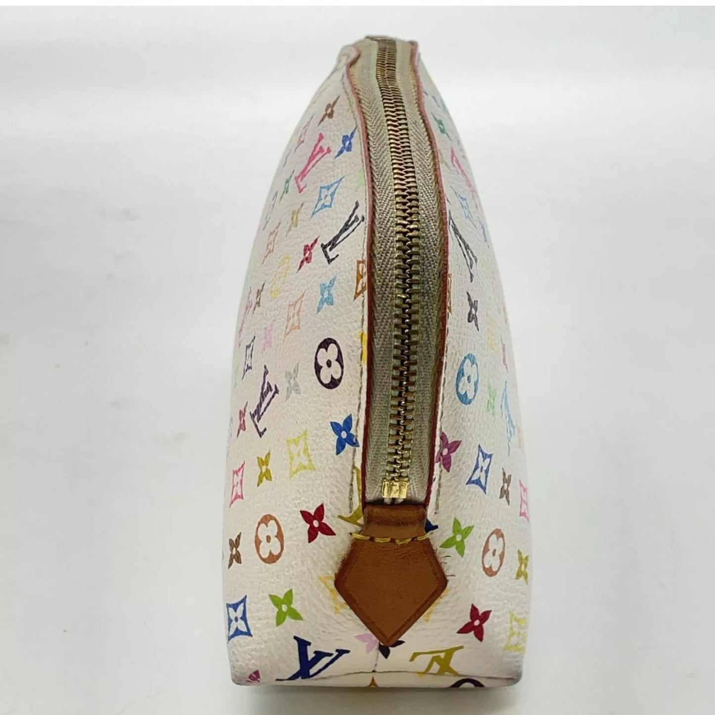 LOUIS VUITTON Monogram Multicolor Blanc Pouch