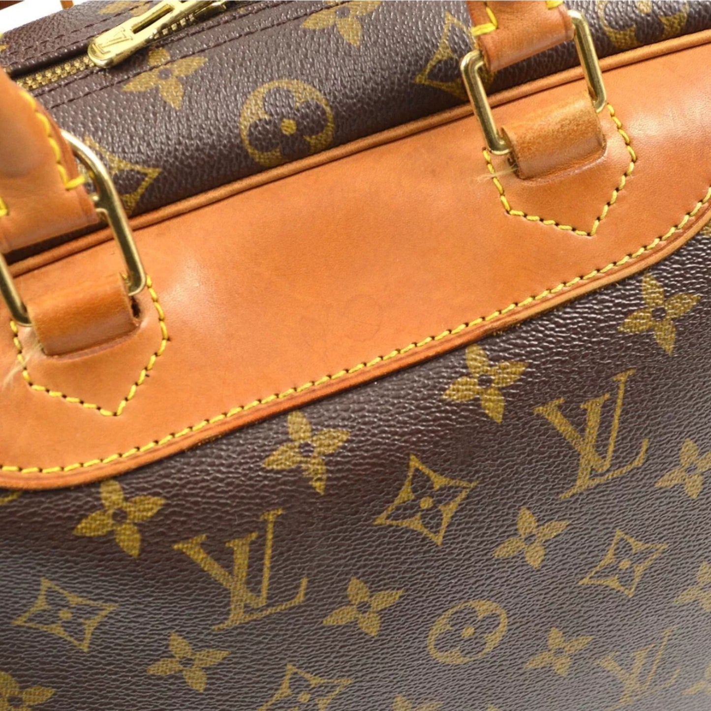 LOUIS VUITTON Deauville Bowling Vanity Handbag Vintage