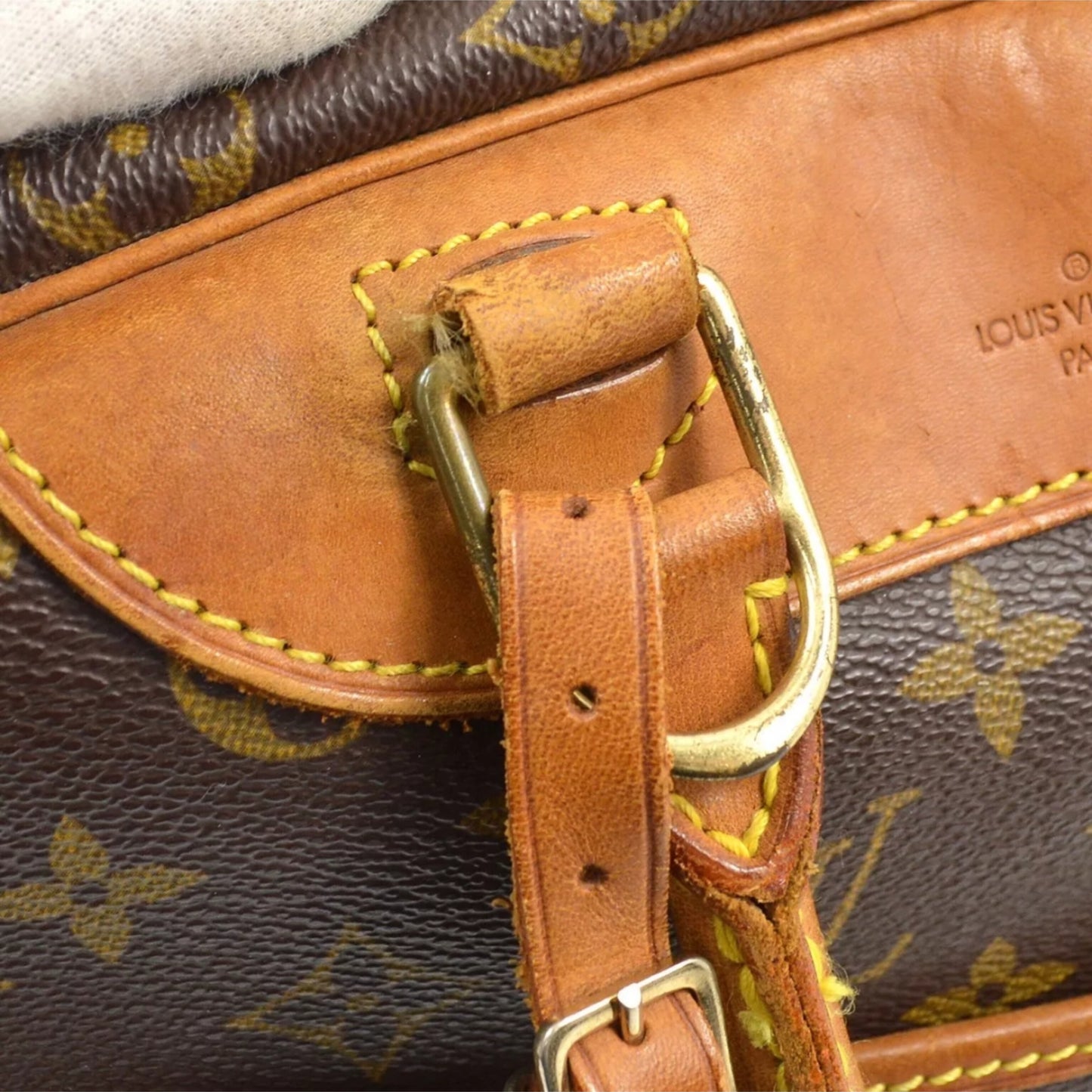 LOUIS VUITTON Deauville Bowling Vanity Handbag Vintage