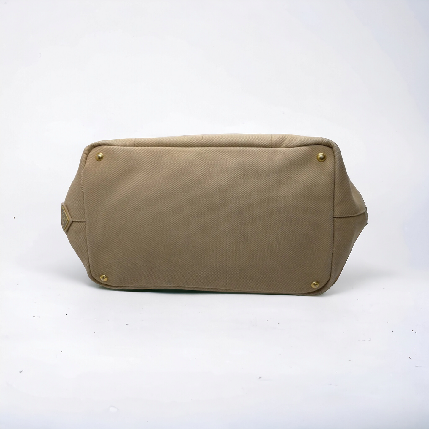 PRADA  Canapa Beige Canvas Handbag