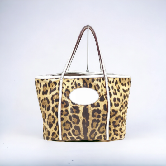 DOLCE & GABBANA Tote Bag Leopard Print