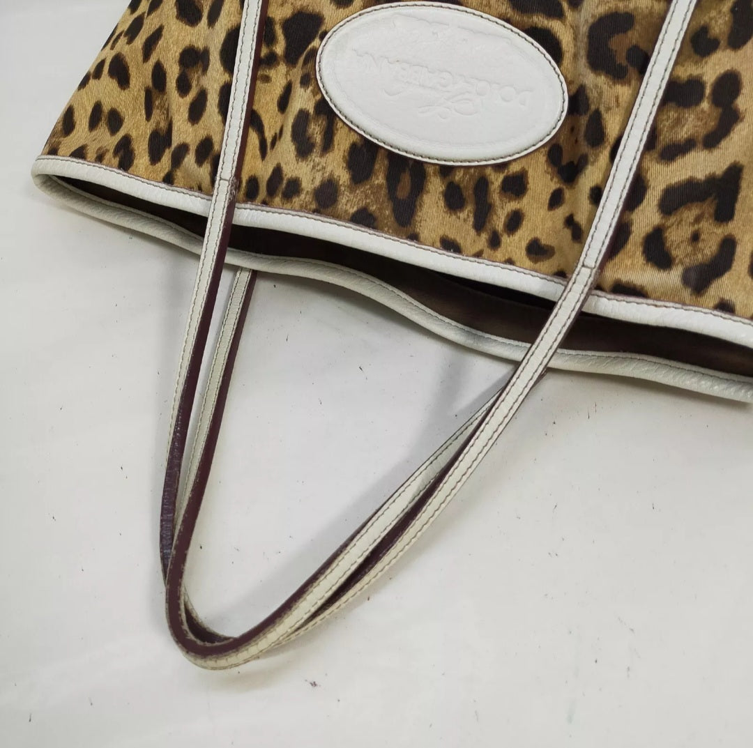 DOLCE & GABBANA Tote Bag Leopard Print